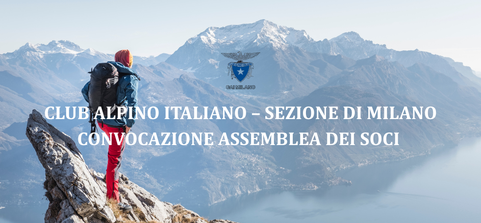 immagine uomo in vetta con Assemblea dei Soci scritta Convocazione