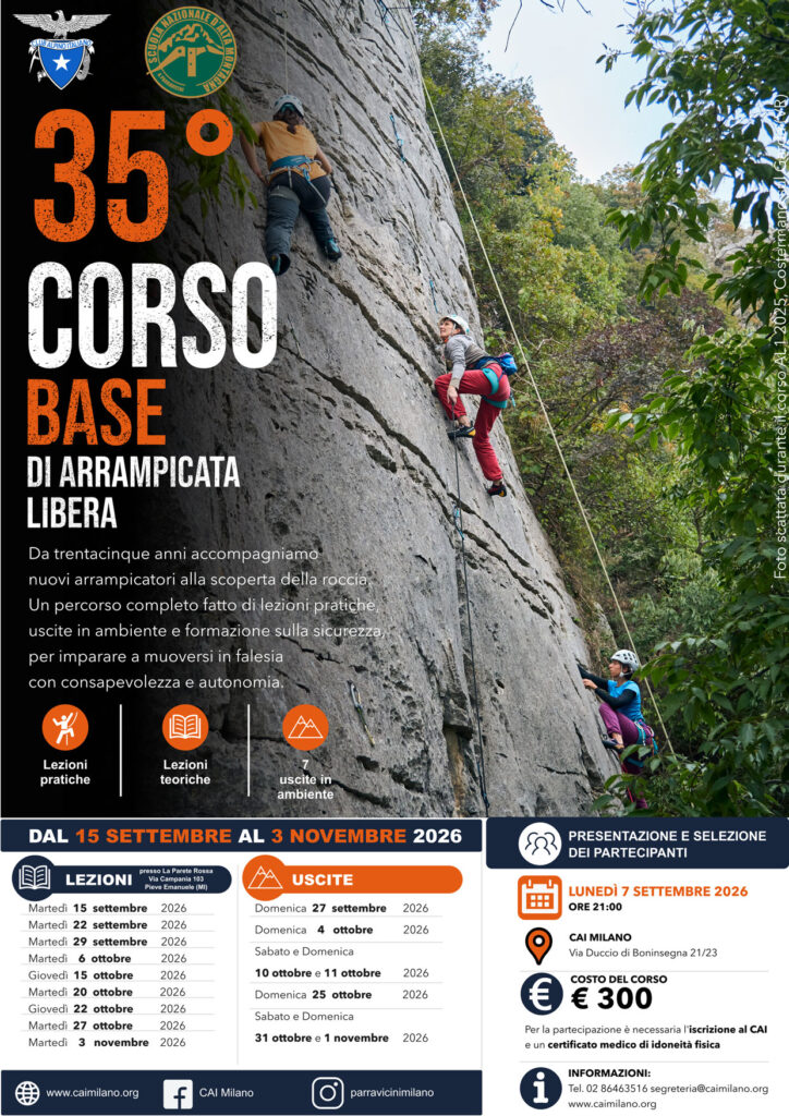locandina-corso-arrampicata-parravicini-cai-milano-2026