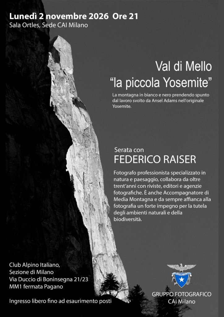 Locandina serata con Federico Raiser
